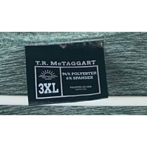 T.R. McTaggart Mens Green Heathered Off Grid 1/4 Zip Pullover Size 3XL - Picture 4 of 4
